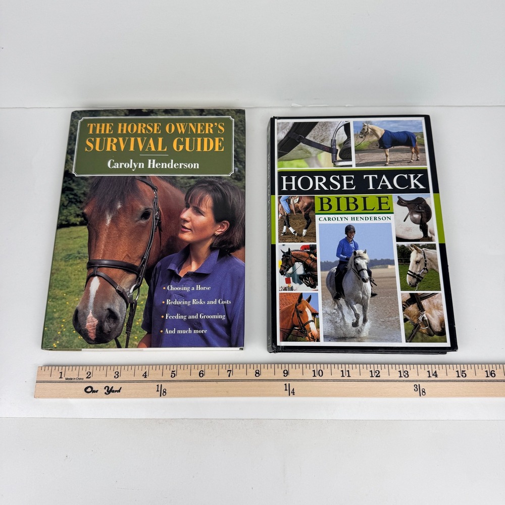 2 Horse Books Tack Bible Owner Survival Guide Carolyn Henderson‎ Hardcover Books